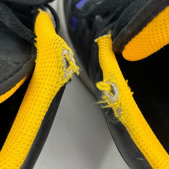 Nike Air Jordan Sneakers Size 10 Black Purple Lace Up Round Toe Low 553558-075 - Picture 8 of 9